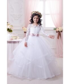white flower girl dresses-0604-01