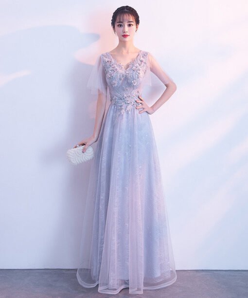 a line prom dress long 754-04