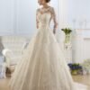 a line wedding dress lace 0713-02