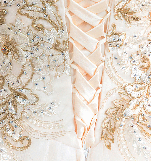 ball gown wedding dress strapless 762-03