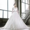 ball gown wedding dress with lace 0715-01