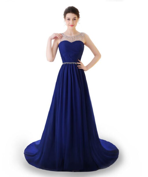 blue bridesmaid dress 0731-02