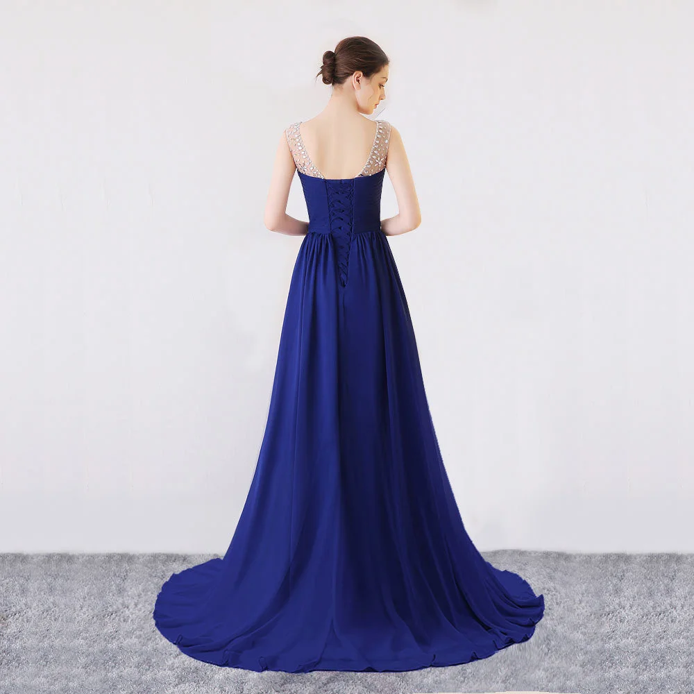 blue bridesmaid dress 0731-03