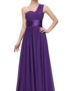bridesmaid dress one shoulder 0737-04