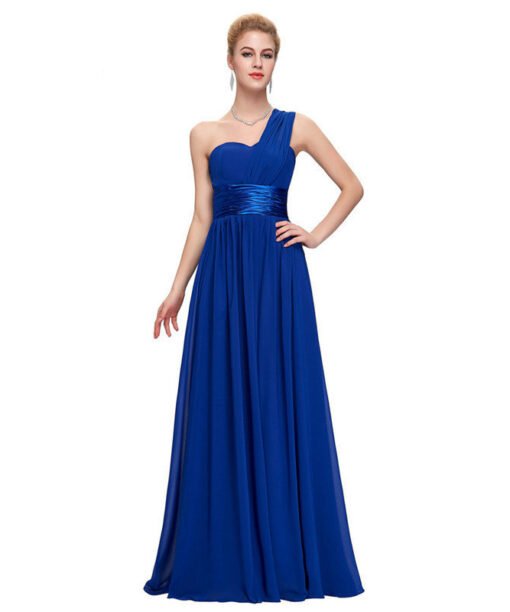 bridesmaid dress one shoulder 0737-05