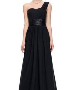 bridesmaid dress one shoulder 0737-07