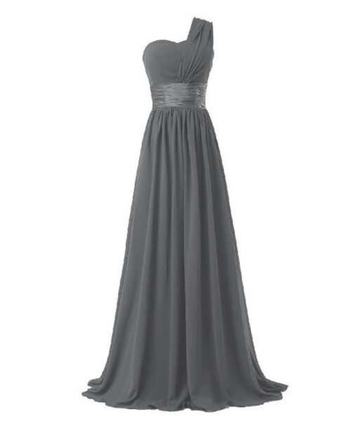 bridesmaid dress one shoulder 0737-08