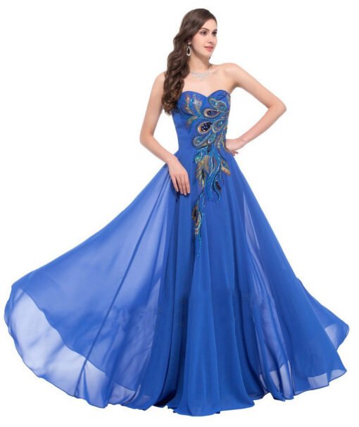 bridesmaid dress strapless-073402