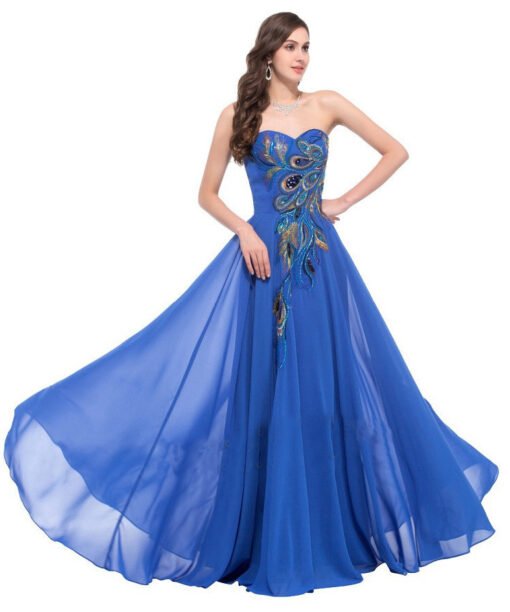 bridesmaid dress strapless-073402