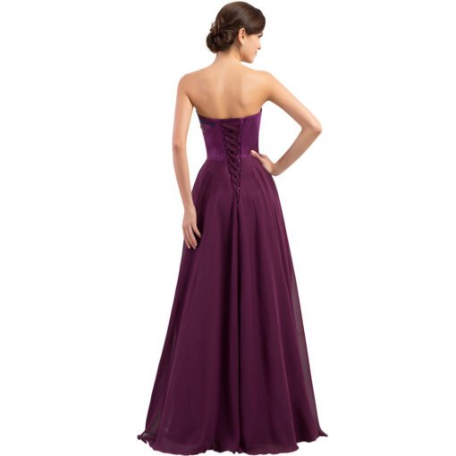 bridesmaid dress strapless-073403