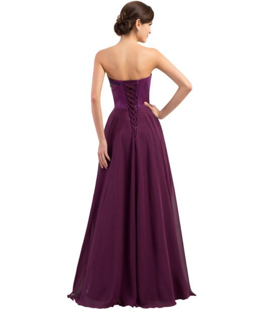 bridesmaid dress strapless-073403