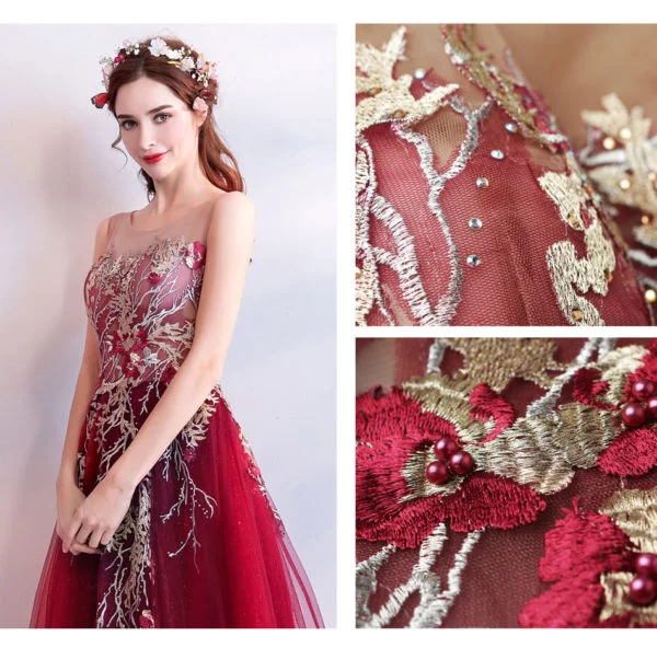 Burgundy prom dresses 2018 deals