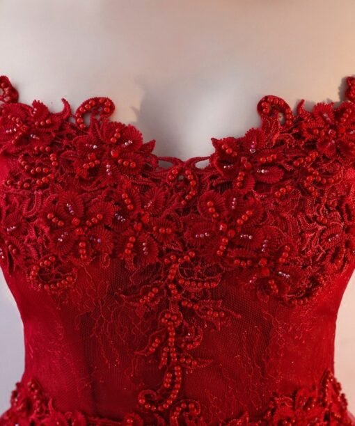 burgundy prom dresses cheap 749-03