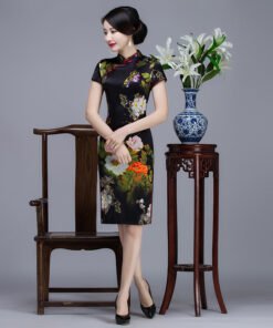 cheongsam black 745-04