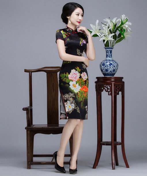 cheongsam black 745-05