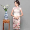 cheongsam dress pink 744-03