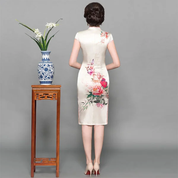 chinese dress knee length 746-06