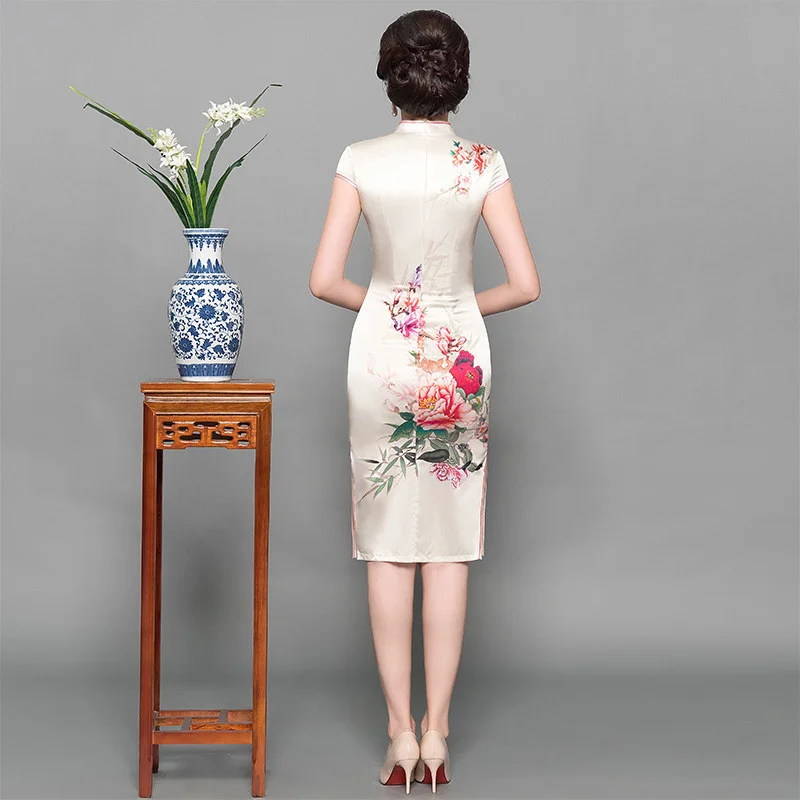 chinese dress knee length 746-06