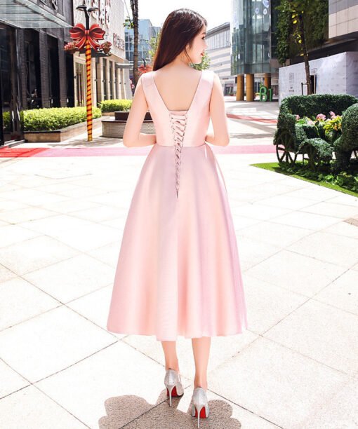 cocktail dress pink 0728-01
