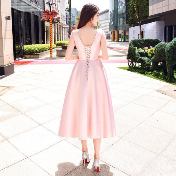 cocktail dress pink 0728-01