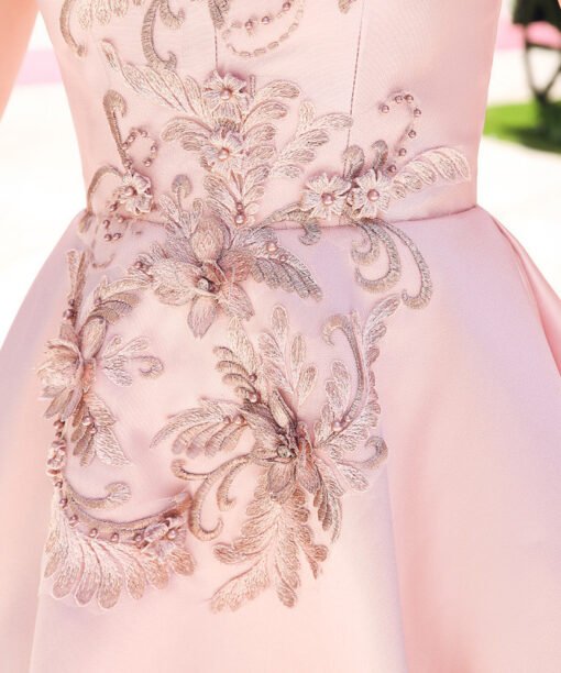 cocktail dress pink 0728-05