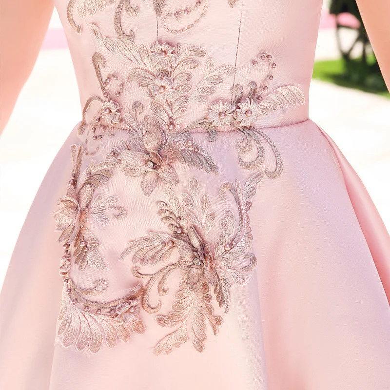 cocktail dress pink 0728-05