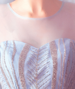formal dress light blue 758-02
