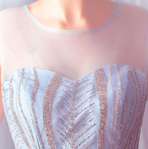formal dress light blue 758-02
