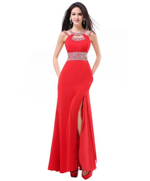 halter prom dress 0740-04