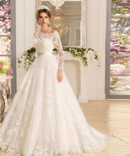 lace wedding dress ivory 0719-01