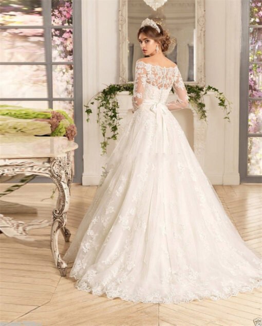 lace wedding dress ivory 0719-02