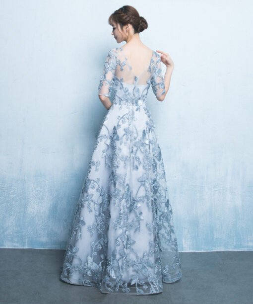 long prom dress lace 0722-01