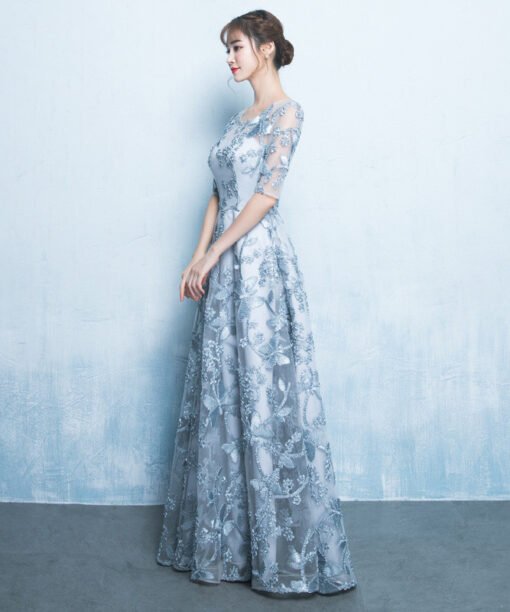 long prom dress lace 0722-02