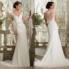 mermaid wedding dress lace 0712-01