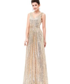 paillette evening dress 0739-02