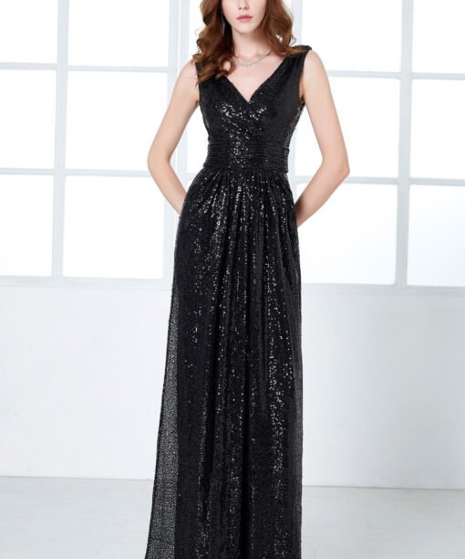 paillette evening dress 0739-02