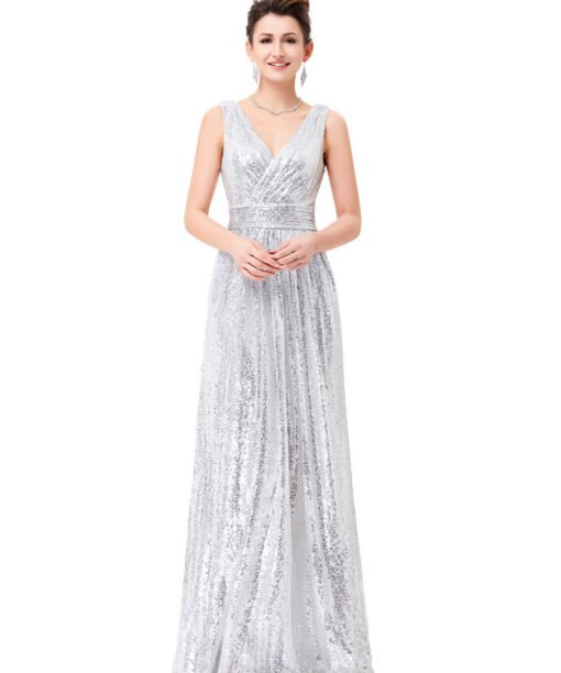 paillette evening dress 0739-03