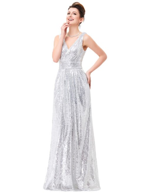 paillette evening dress 0739-06