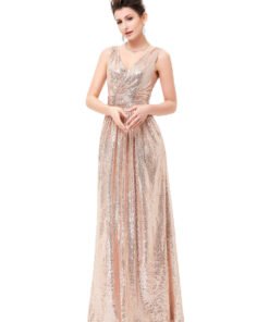 paillette evening dress 0739-02