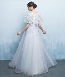 prom dress light blue 0727-01