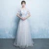 prom dress light blue 0727-03
