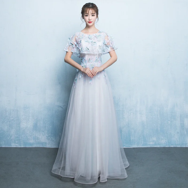 prom dress light blue 0727-03