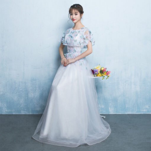 prom dress light blue 0727-04