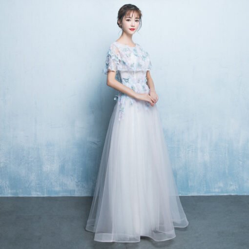 prom dress light blue 0727-05