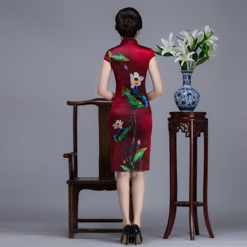 red chinese dress 741-04