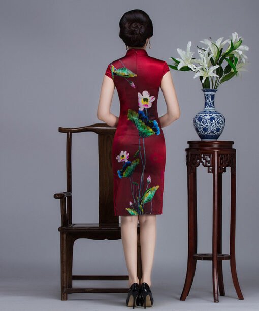 red chinese dress 741-04