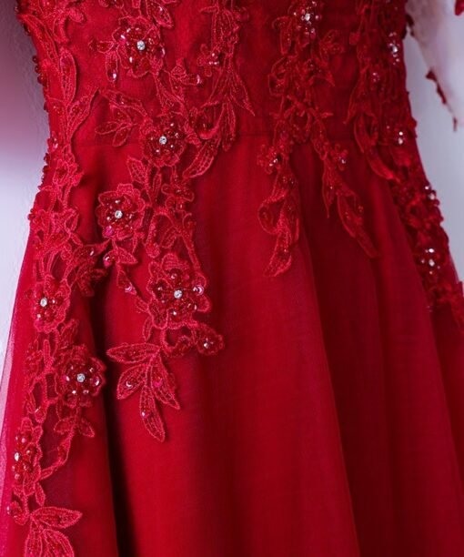 red prom dress long 757-04