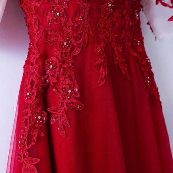 red prom dress long 757-04