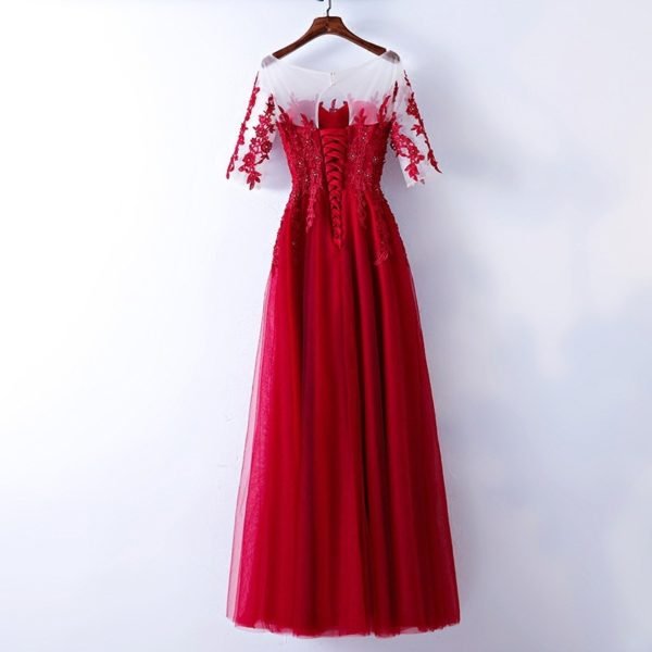 red prom dress long 757-04