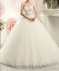 wedding dress strapless 0717-01